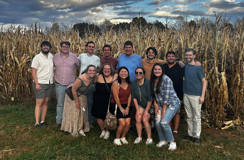 Group in Front of Corn Maze